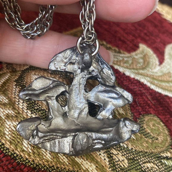 Unique mushroom pendant on necklace (AA) - Picture 3 of 9